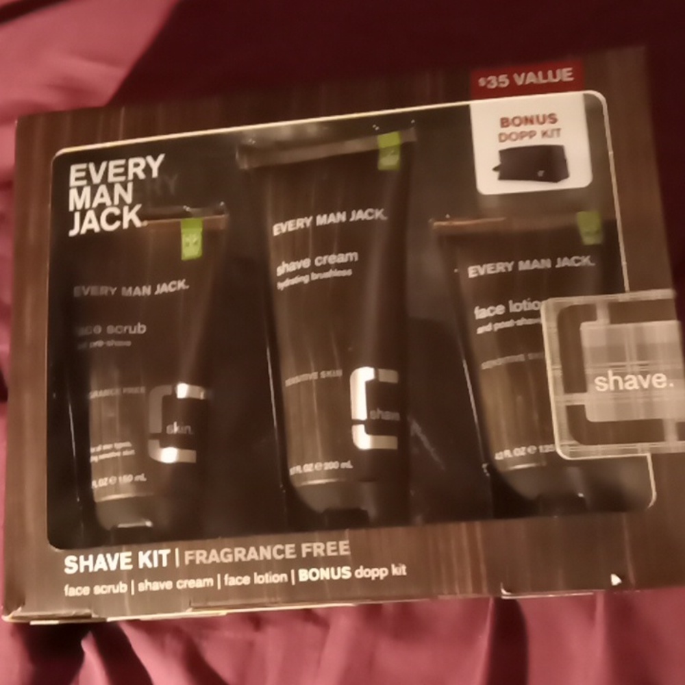 Every man jack with bonus bag and kit 35 dollar value